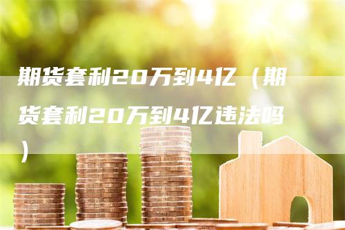 期货套利20万到4亿（期货套利20万到4亿违法吗）_https://www.gkizvl.com_期货百科_第1张