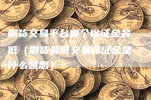 期货交易平台哪个保证金最低（期货最低交易保证金是什么意思）_https://www.gkizvl.com_期货百科_第1张