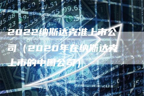 2022纳斯达克准上市公司（2020年在纳斯达克上市的中国公司）_https://www.gkizvl.com_纳指期货_第1张