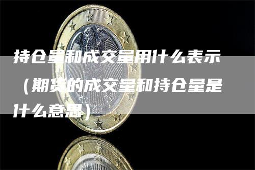 持仓量和成交量用什么表示（期货的成交量和持仓量是什么意思）_https://www.gkizvl.com_期货入门_第1张