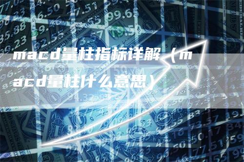 macd量柱指标详解（macd量柱什么意思）_https://www.gkizvl.com_期货培训_第1张